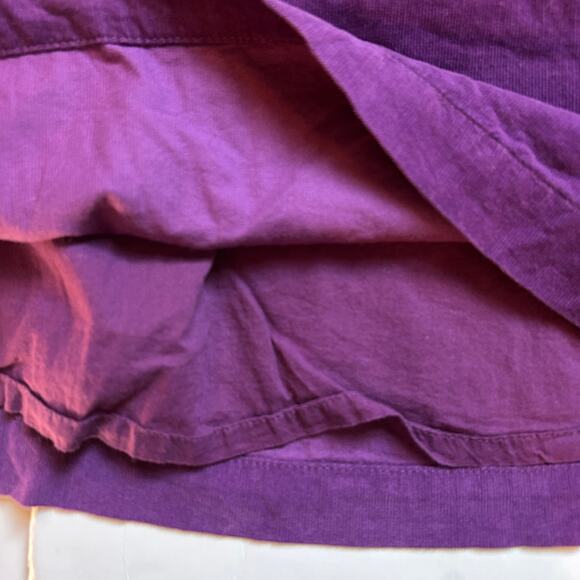Mini Boden Purple Corduroy Dress with Velvet Bow 7-8Y - Picture 4 of 6